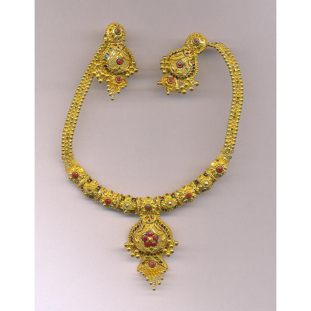 GOLD HALF SET ROUND PLAIN FANCY