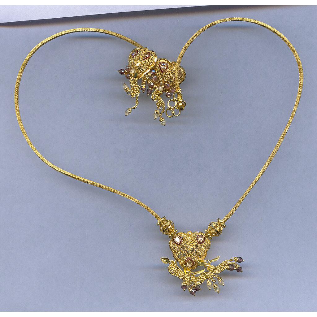 GOLD HALF SET ROUND PLAIN FANCY