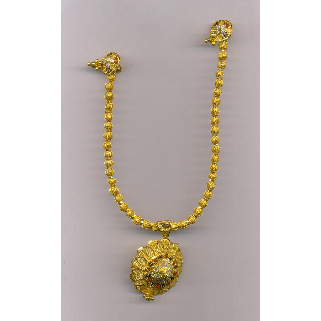 GOLD HALF SET ROUND PLAIN FANCY