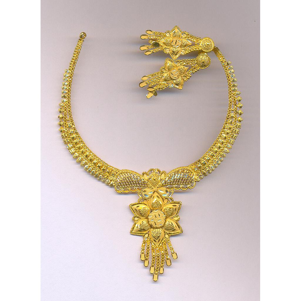 GOLD HALF SET ROUND PLAIN FANCY