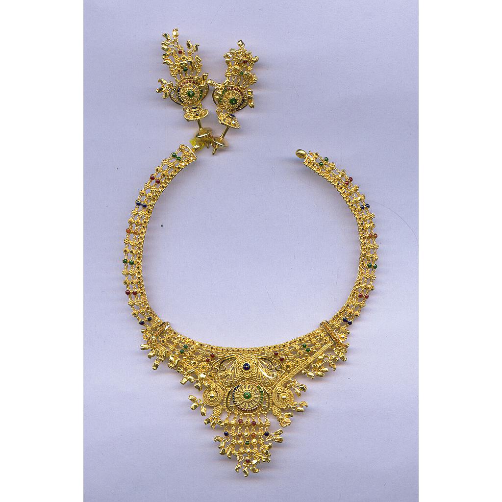 GOLD HALF SET ROUND PLAIN FANCY