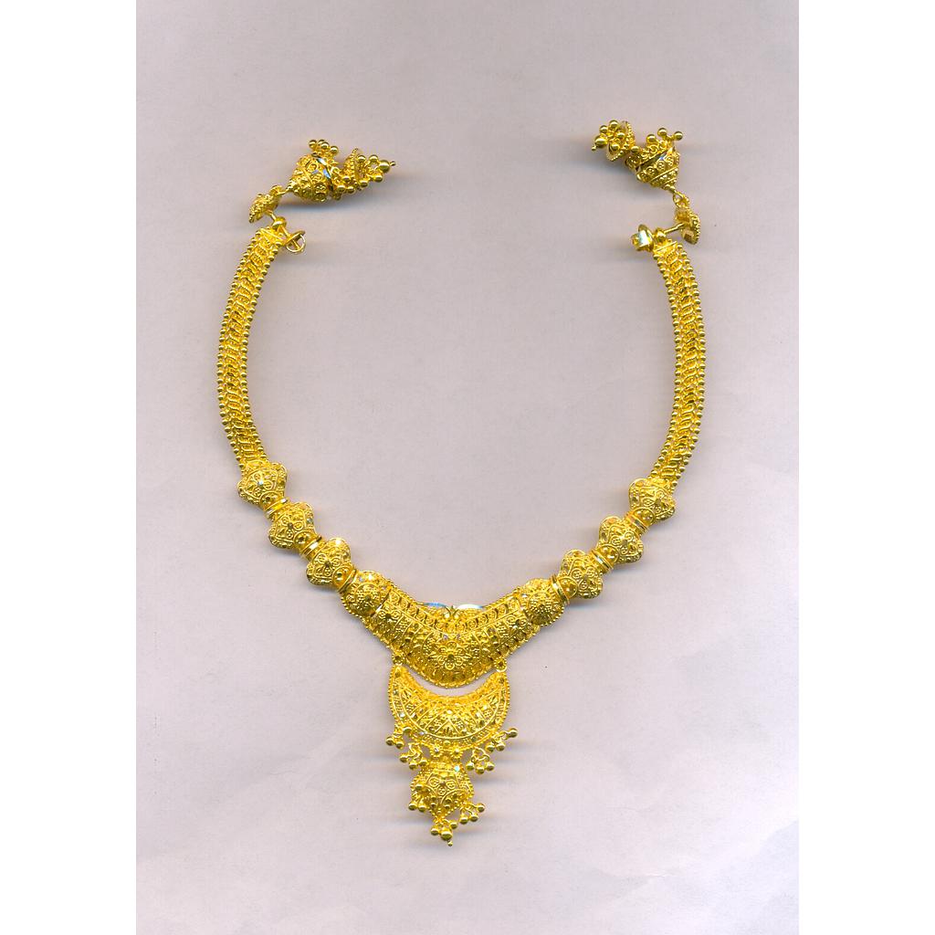 GOLD HALF SET ROUND PLAIN FANCY