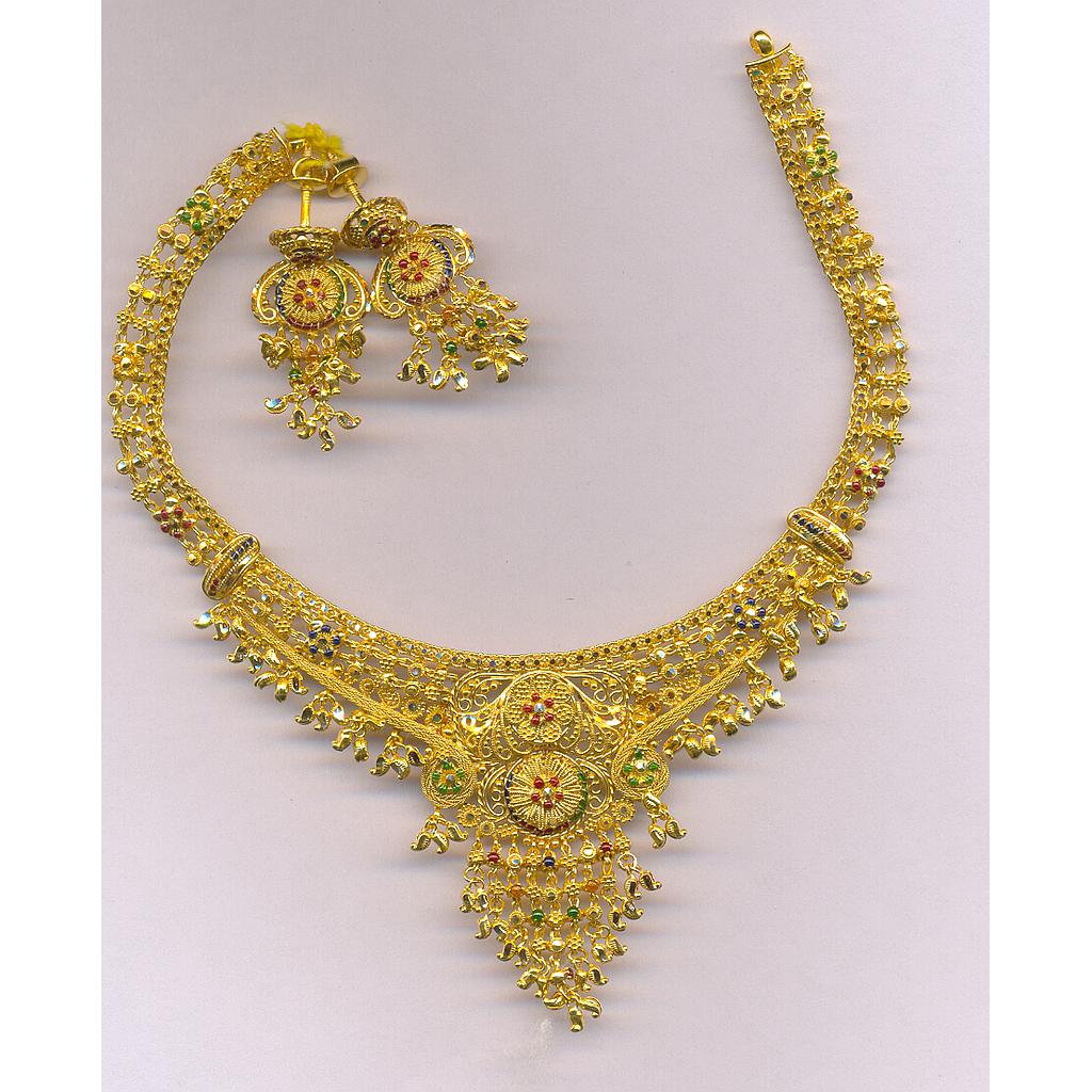 GOLD HALF SET ROUND PLAIN FANCY