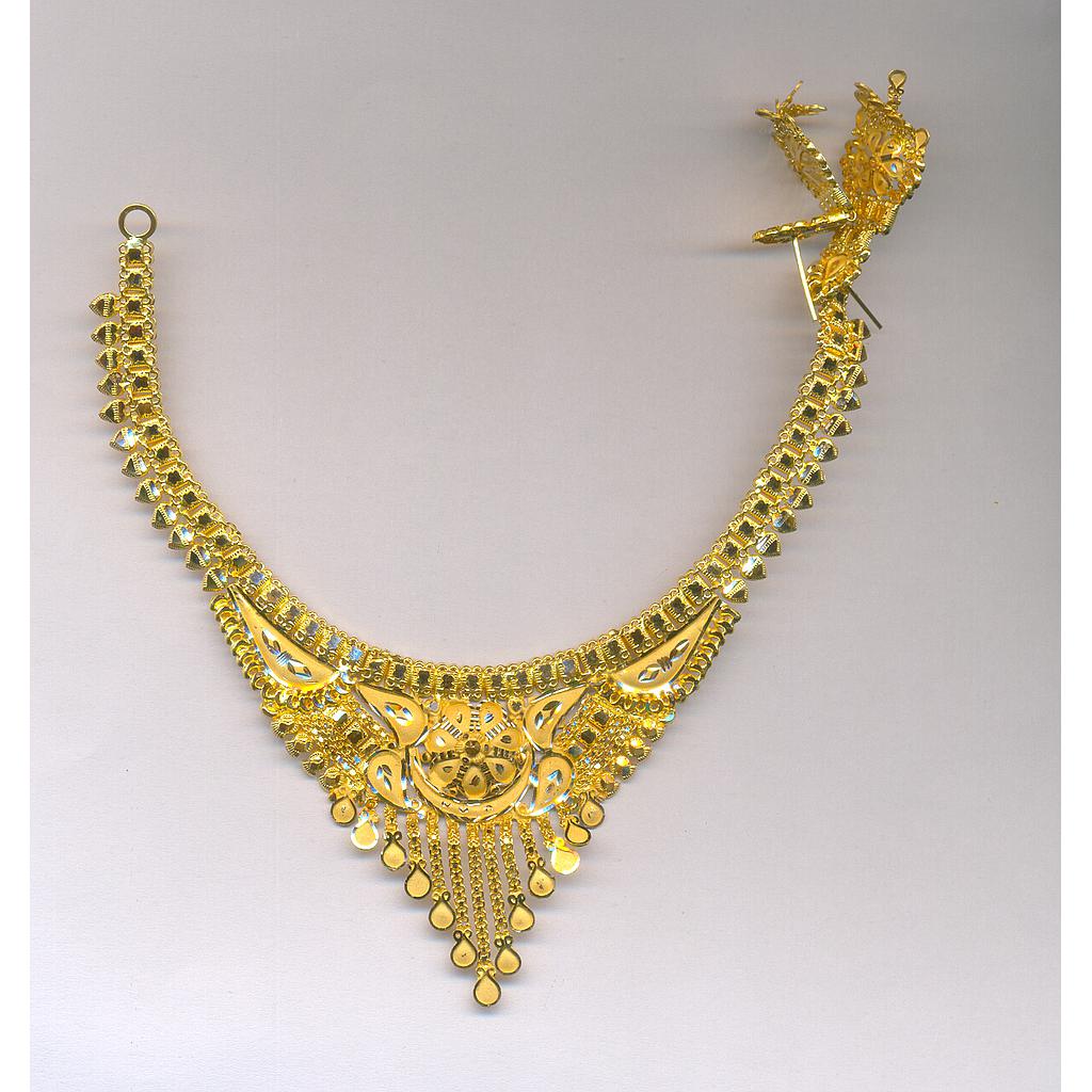 GOLD HALF SET ROUND PLAIN FANCY