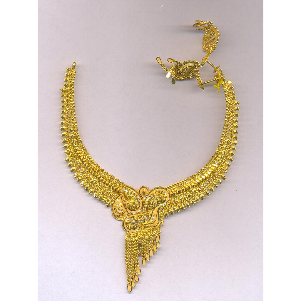 GOLD HALF SET ROUND PLAIN FANCY