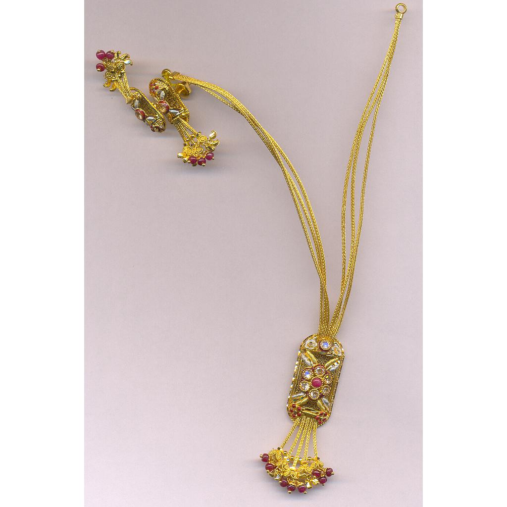 GOLD HALF SET ROUND PLAIN FANCY