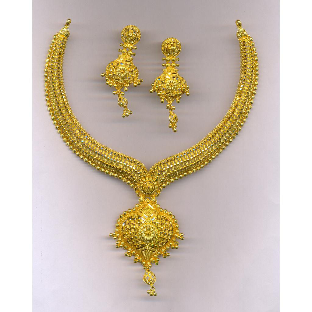 GOLD HALF SET ROUND PLAIN FANCY