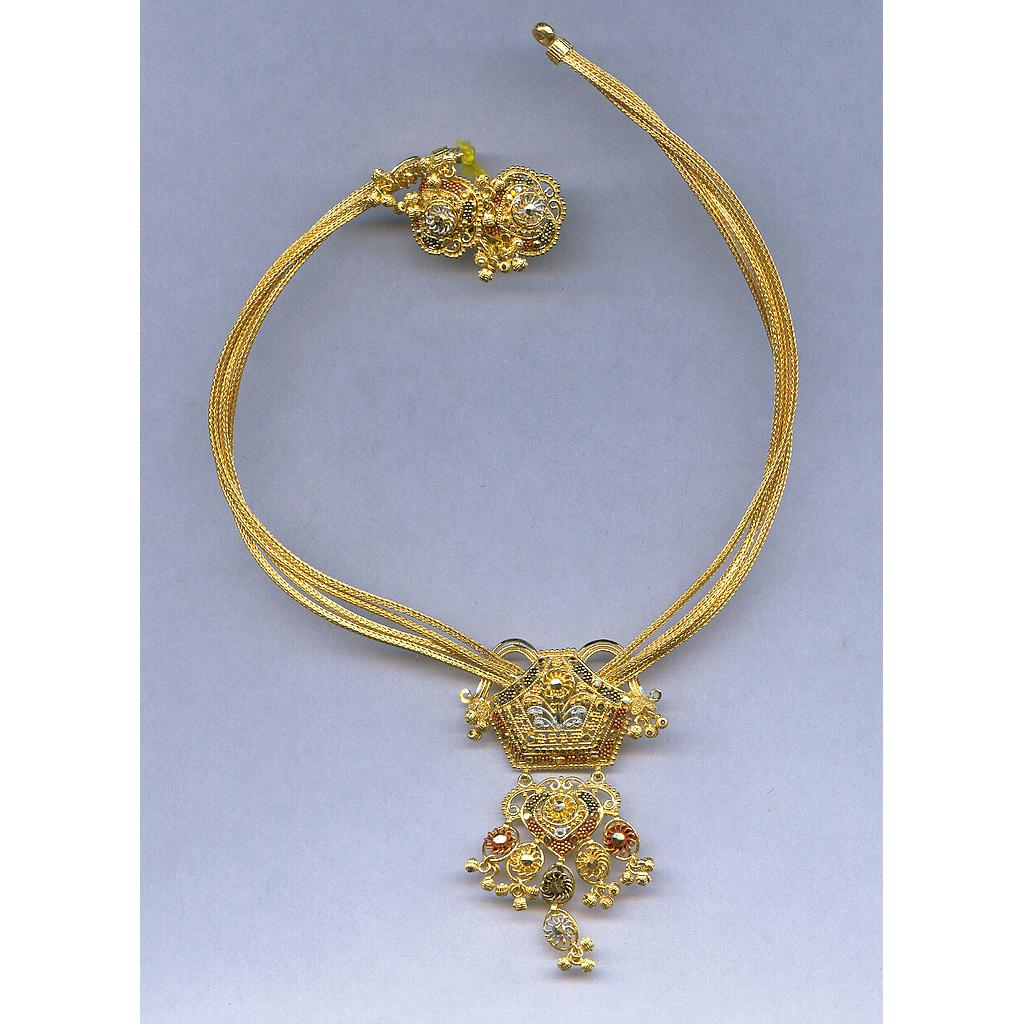 GOLD HALF SET ROUND PLAIN FANCY