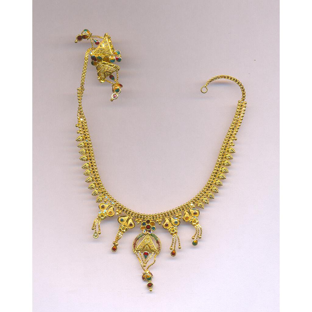 GOLD HALF SET ROUND PLAIN FANCY