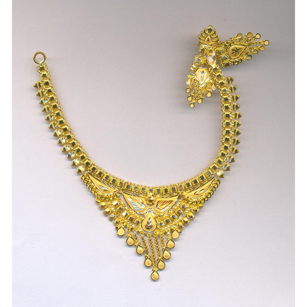 GOLD HALF SET ROUND PLAIN FANCY