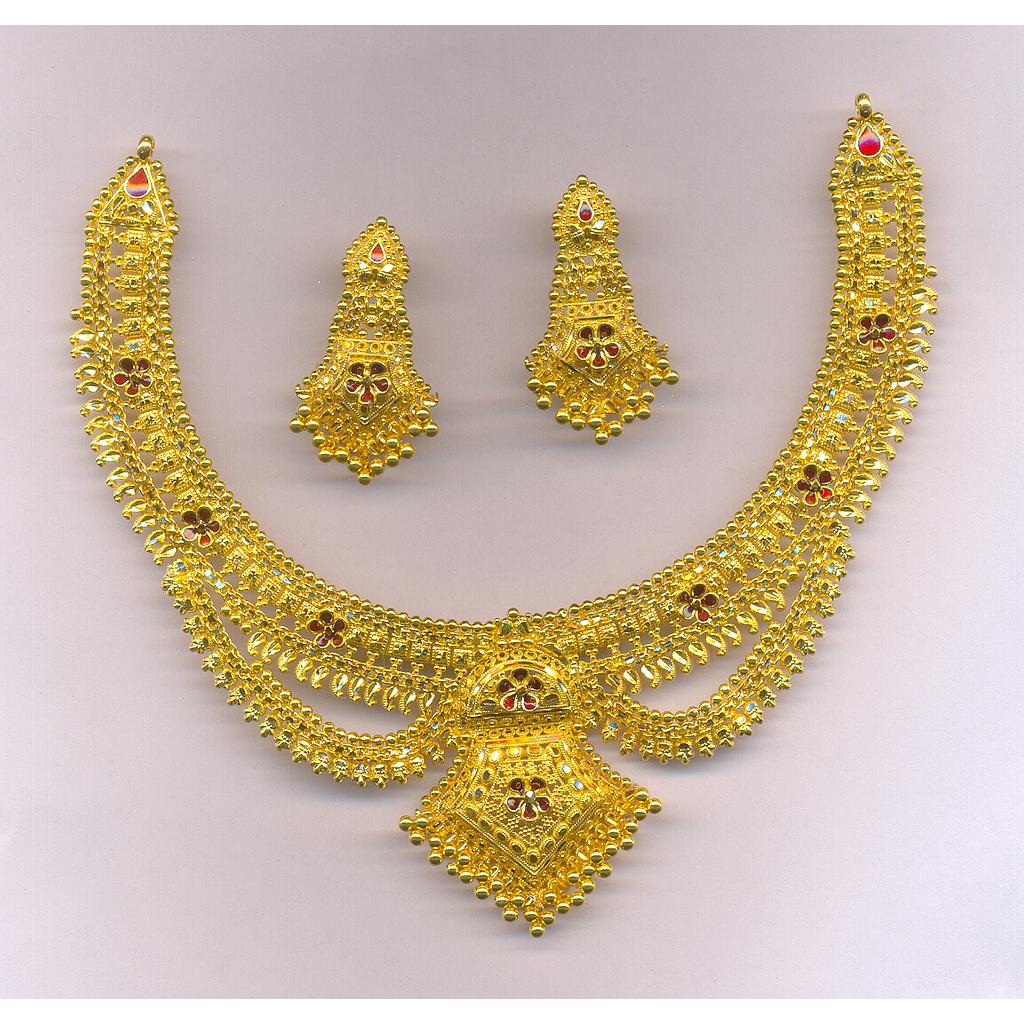 GOLD HALF SET ROUND PLAIN FANCY