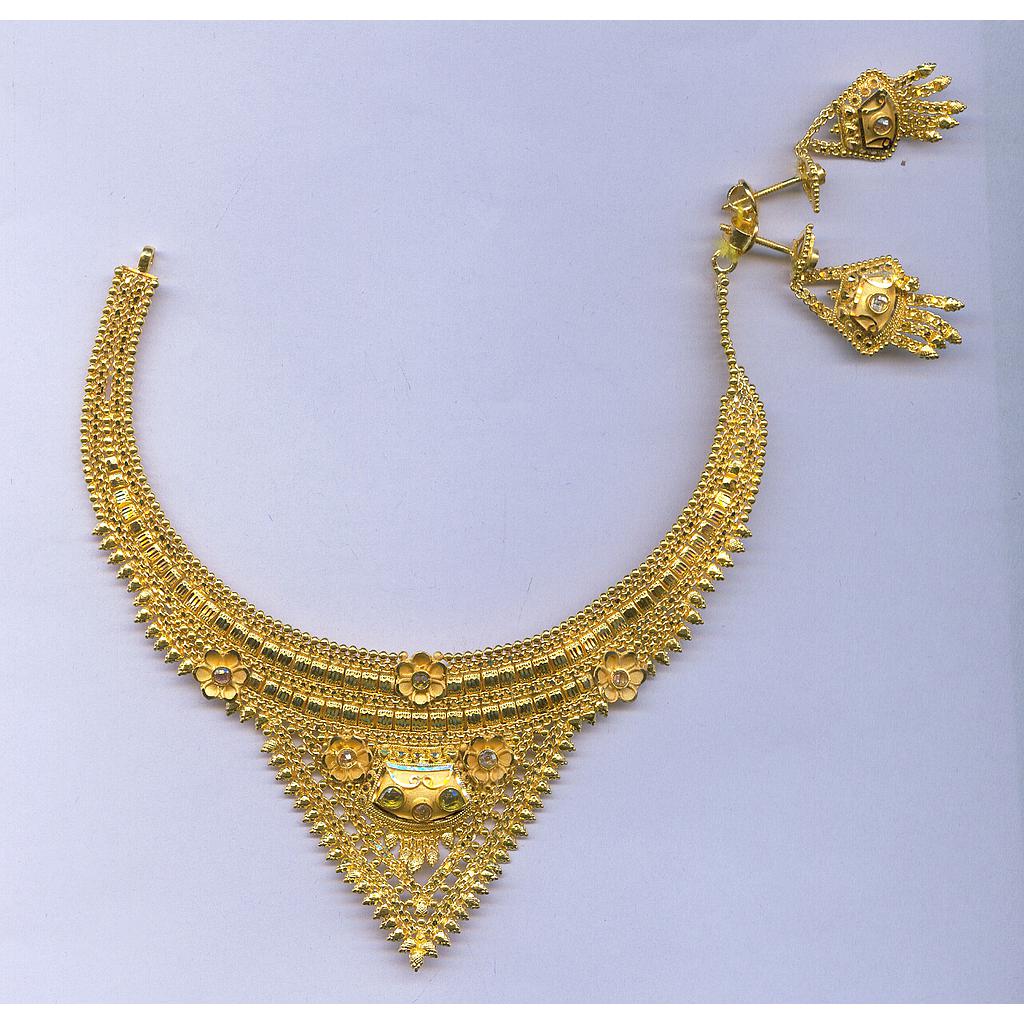 GOLD HALF SET ROUND PLAIN FANCY