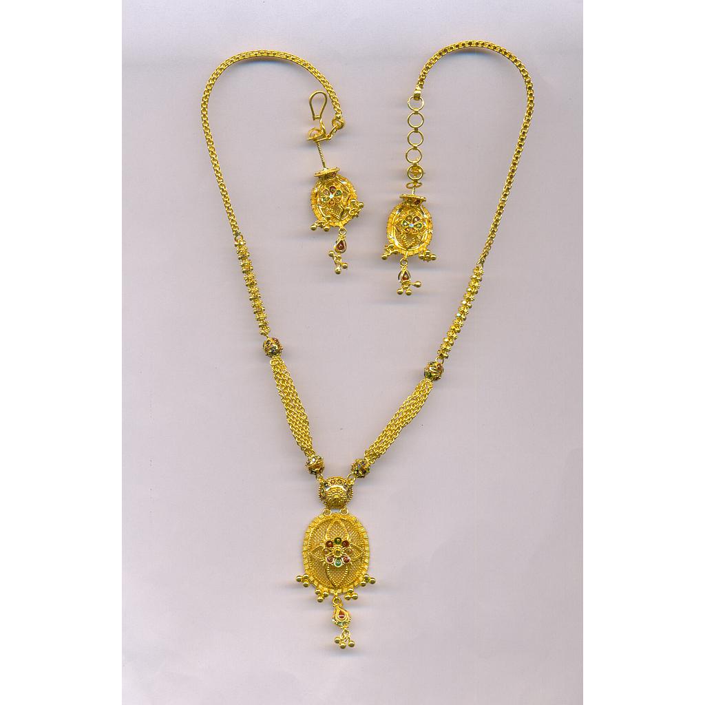 GOLD HALF SET ROUND PLAIN FANCY