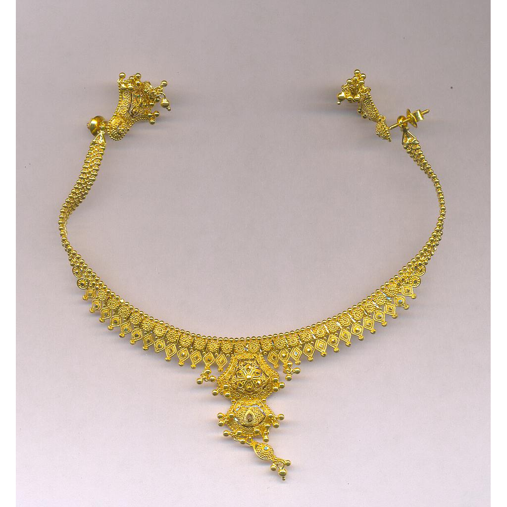 GOLD HALF SET ROUND PLAIN FANCY