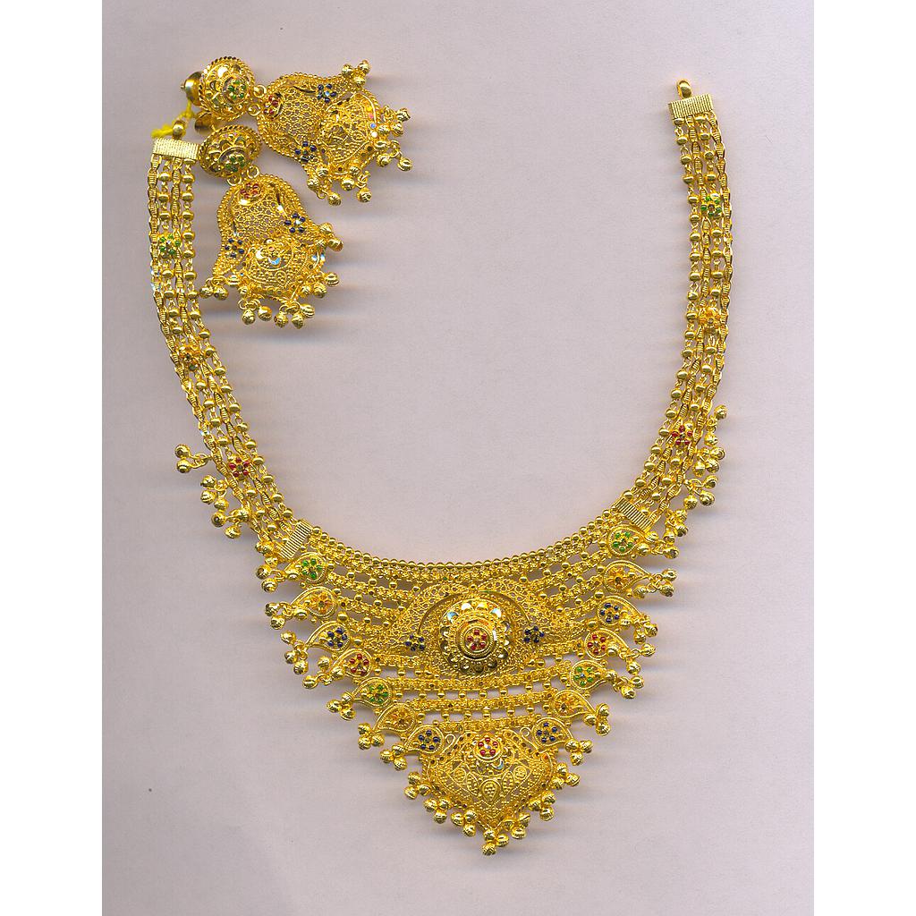GOLD HALF SET ROUND PLAIN FANCY