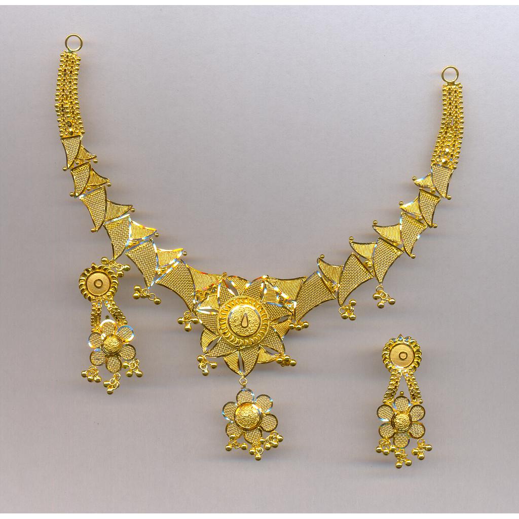 GOLD HALF SET ROUND PLAIN FANCY