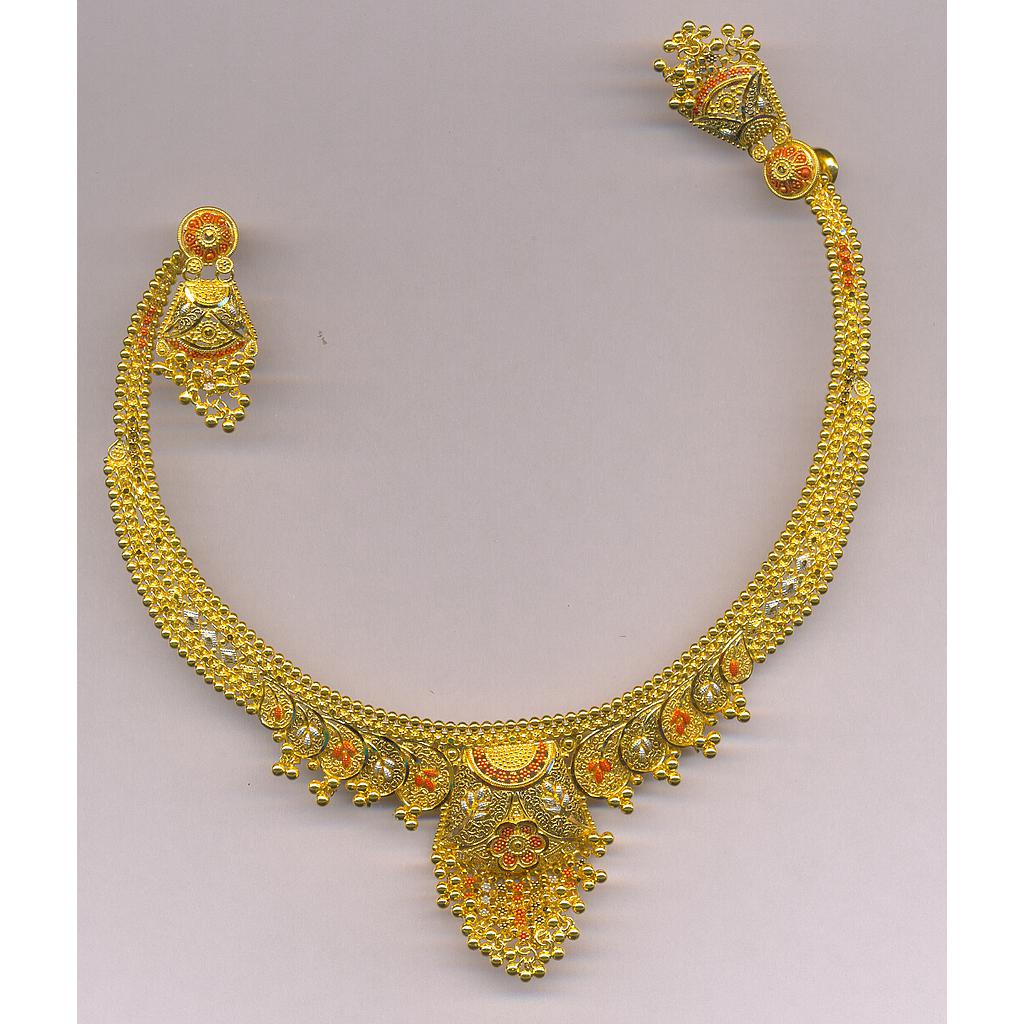 GOLD HALF SET ROUND PLAIN FANCY