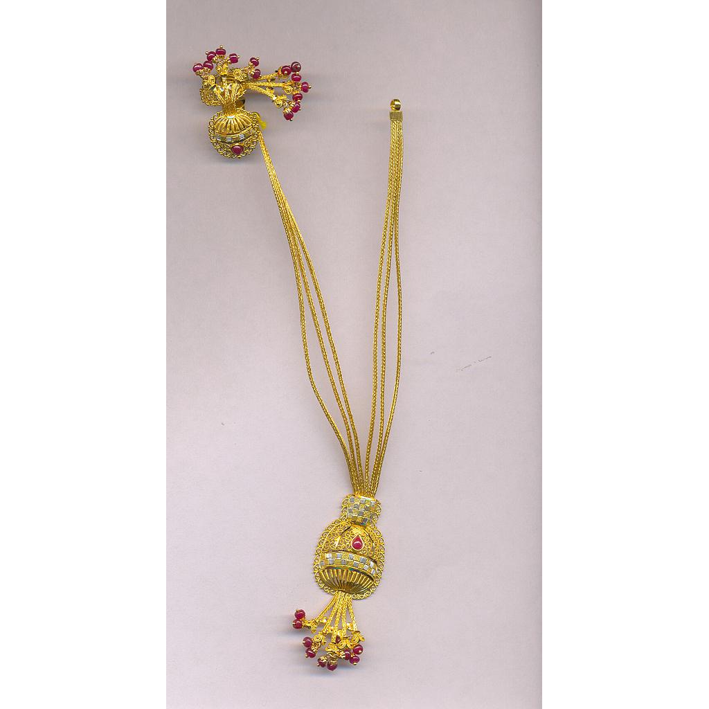 GOLD HALF SET ROUND PLAIN FANCY