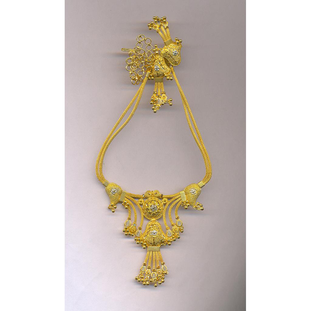 GOLD HALF SET ROUND PLAIN FANCY