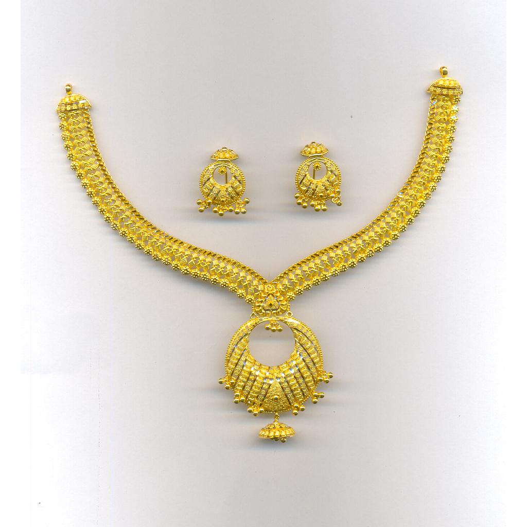 GOLD HALF SET ROUND PLAIN FANCY