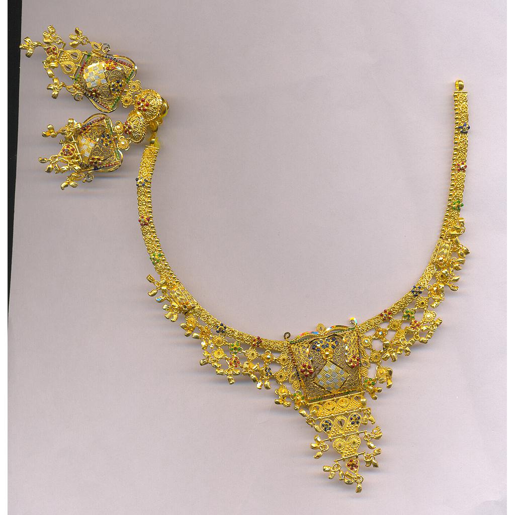 GOLD HALF SET ROUND PLAIN FANCY