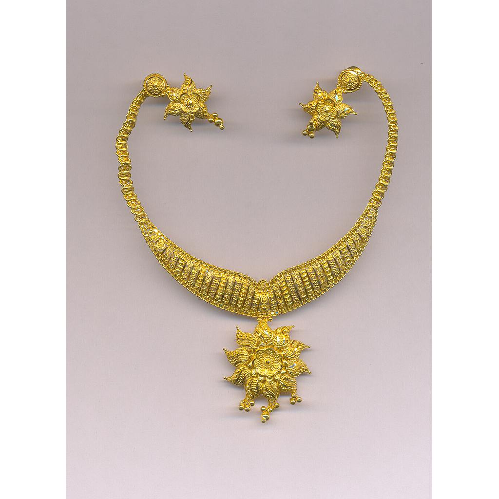 GOLD HALF SET ROUND PLAIN FANCY