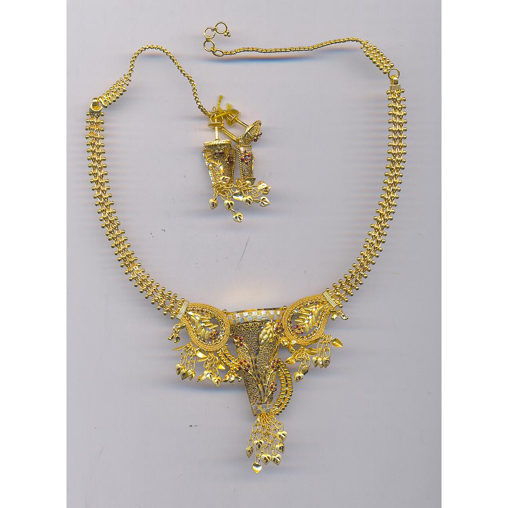GOLD HALF SET ROUND PLAIN FANCY