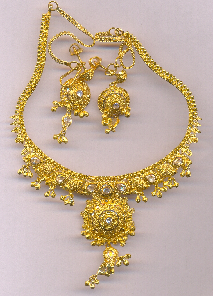 GOLD HALF SET ROUND PLAIN FANCY