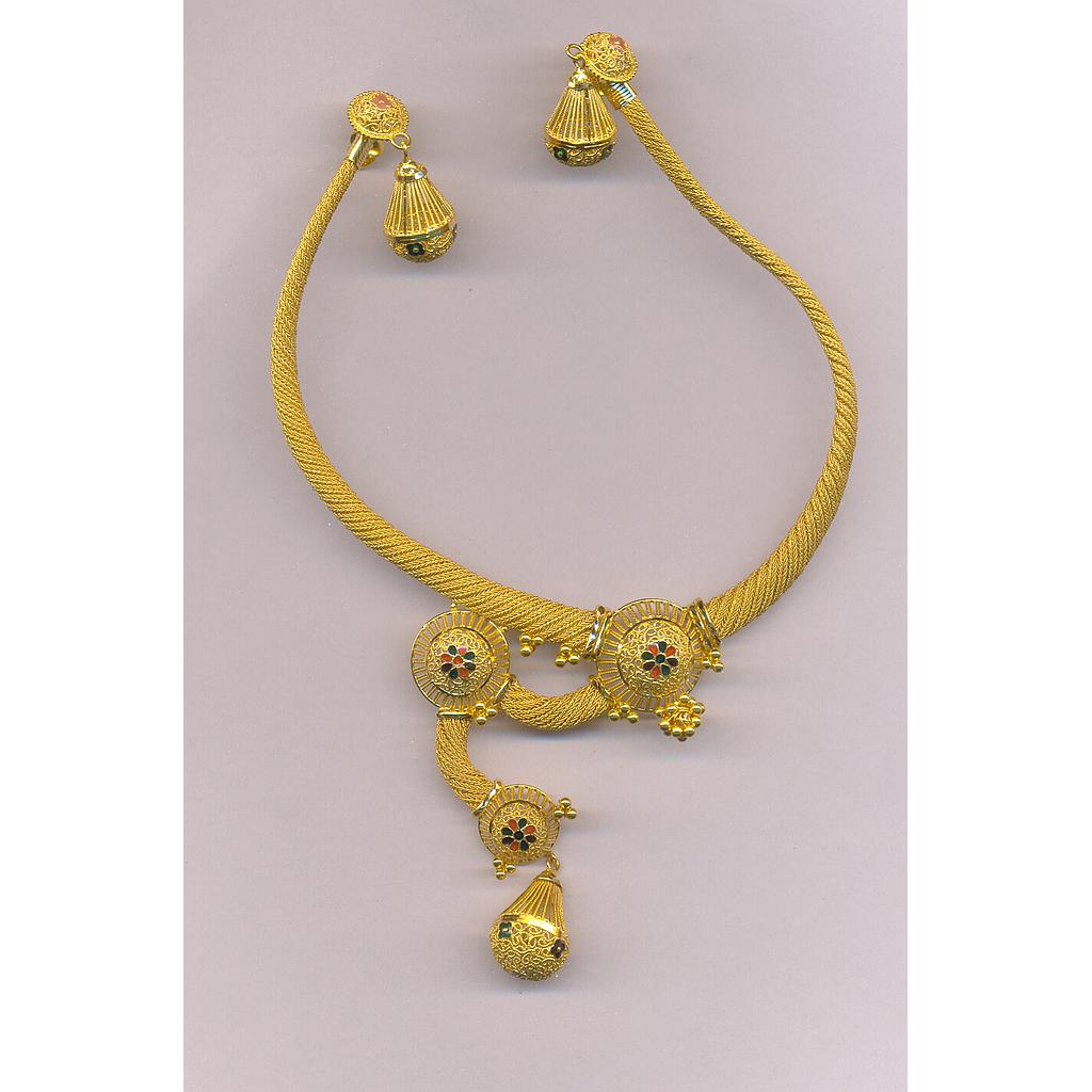 GOLD HALF SET ROUND PLAIN FANCY