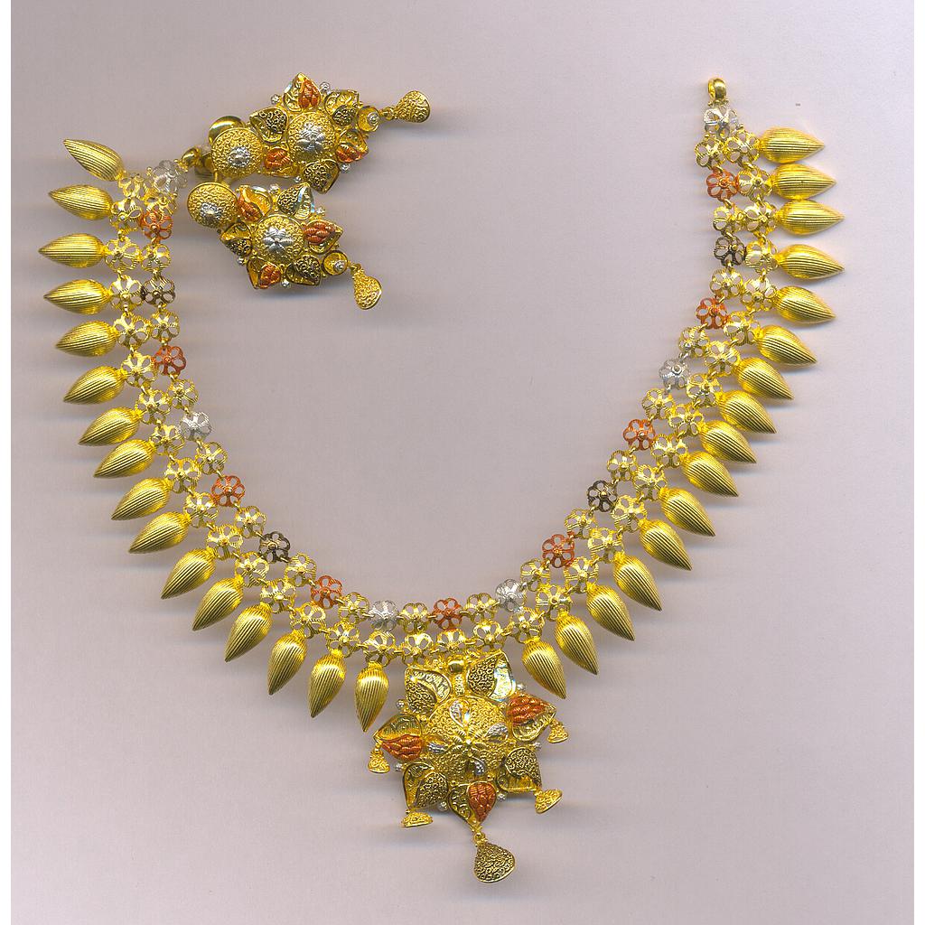 GOLD HALF SET ROUND PLAIN FANCY