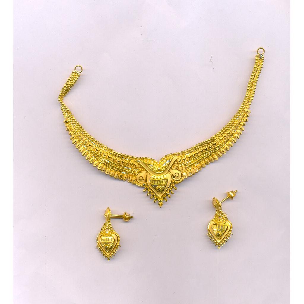 GOLD HALF SET ROUND PLAIN FANCY