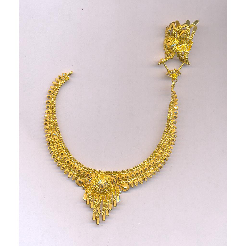 GOLD HALF SET ROUND PLAIN FANCY
