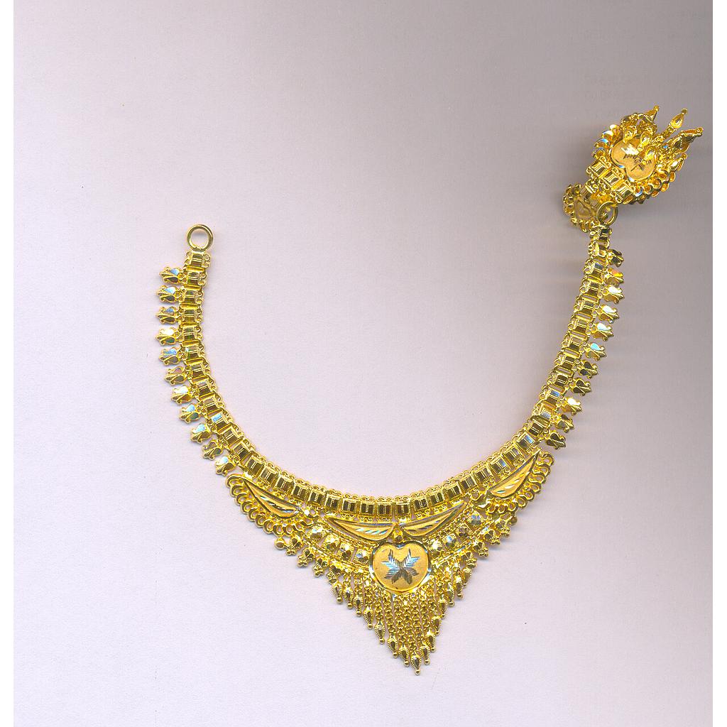 GOLD HALF SET ROUND PLAIN FANCY