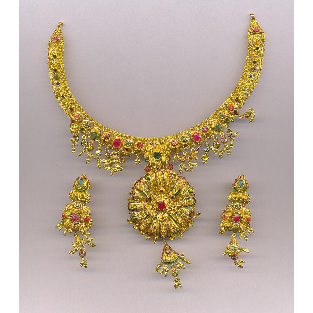 GOLD HALF SET ROUND PLAIN FANCY