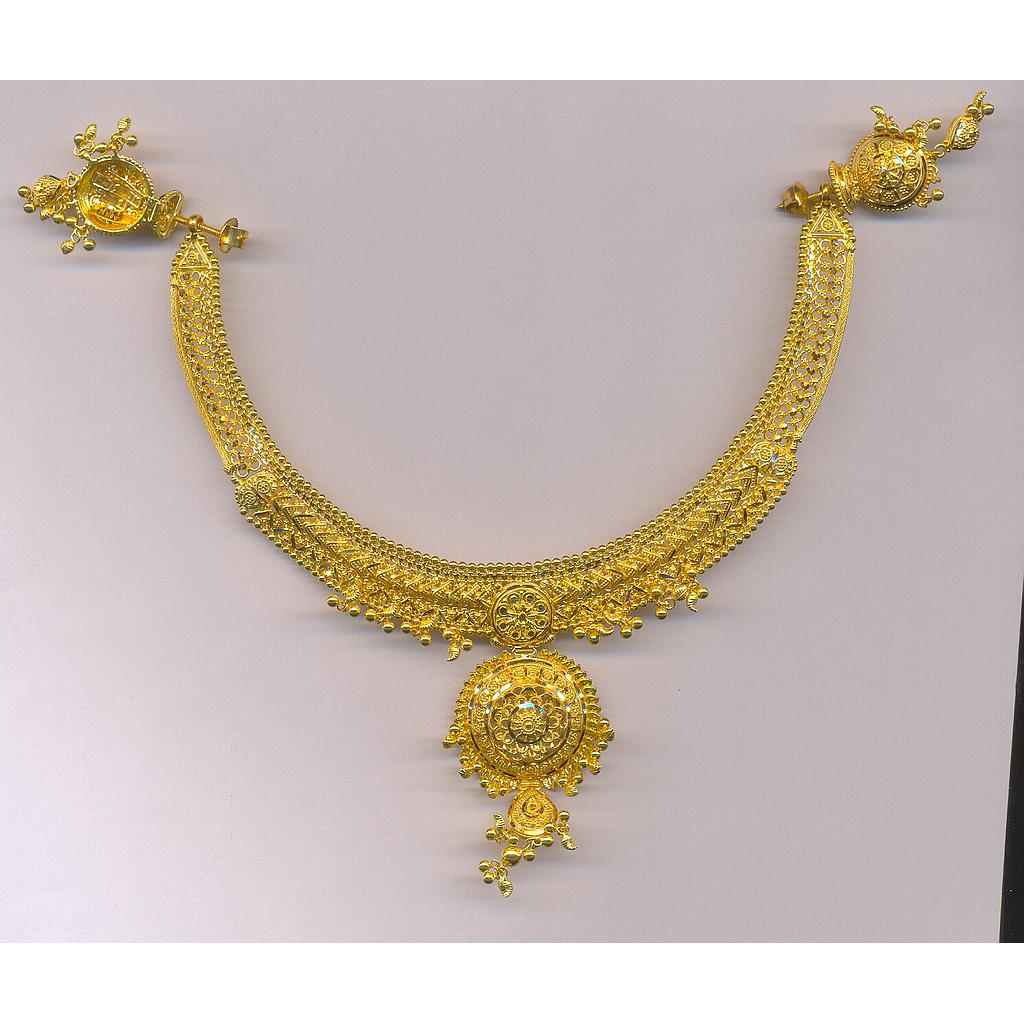GOLD HALF SET ROUND PLAIN FANCY
