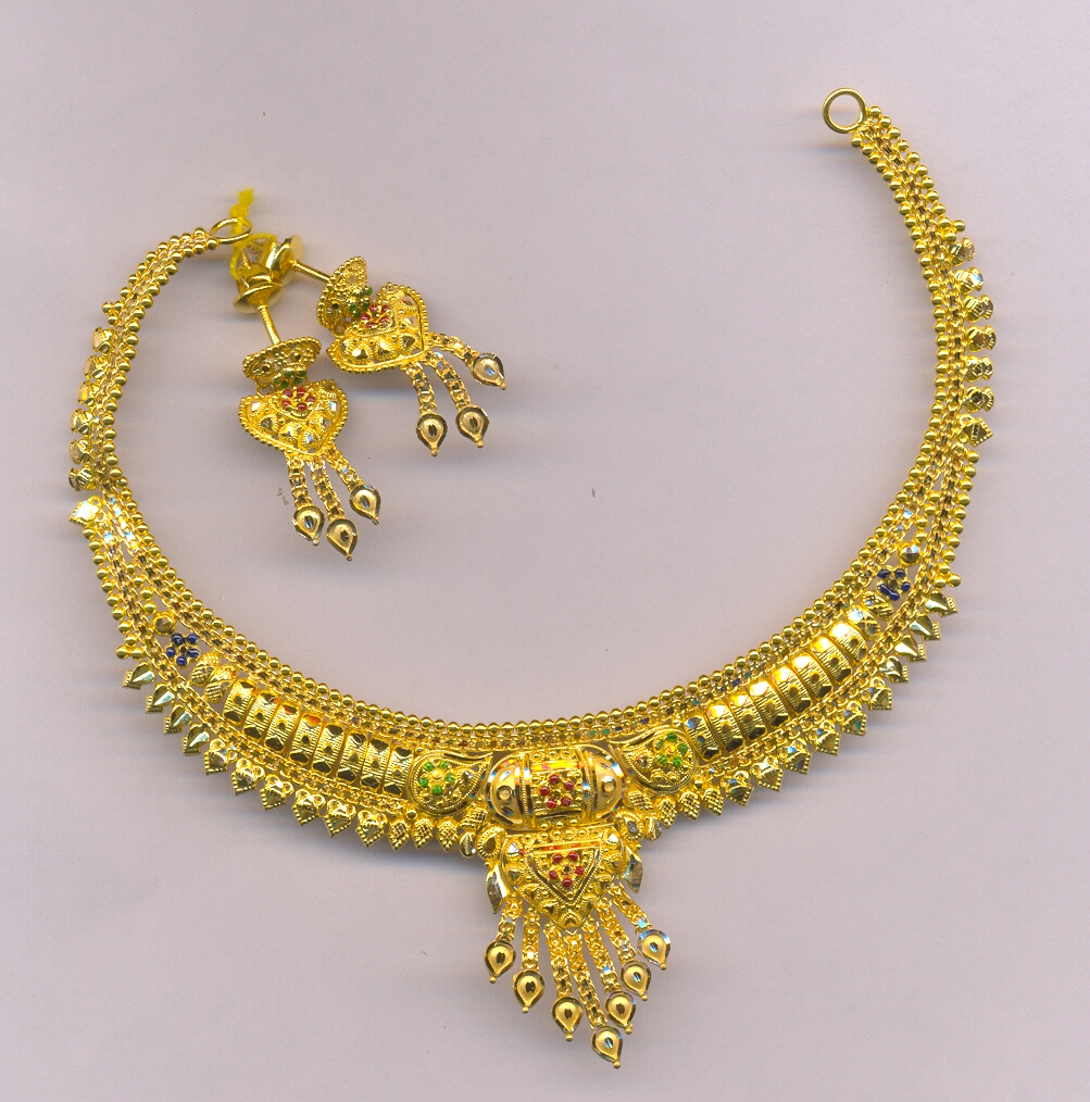 GOLD HALF SET ROUND PLAIN FANCY
