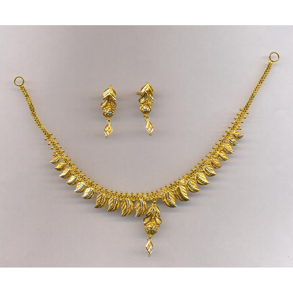 GOLD HALF SET ROUND PLAIN FANCY