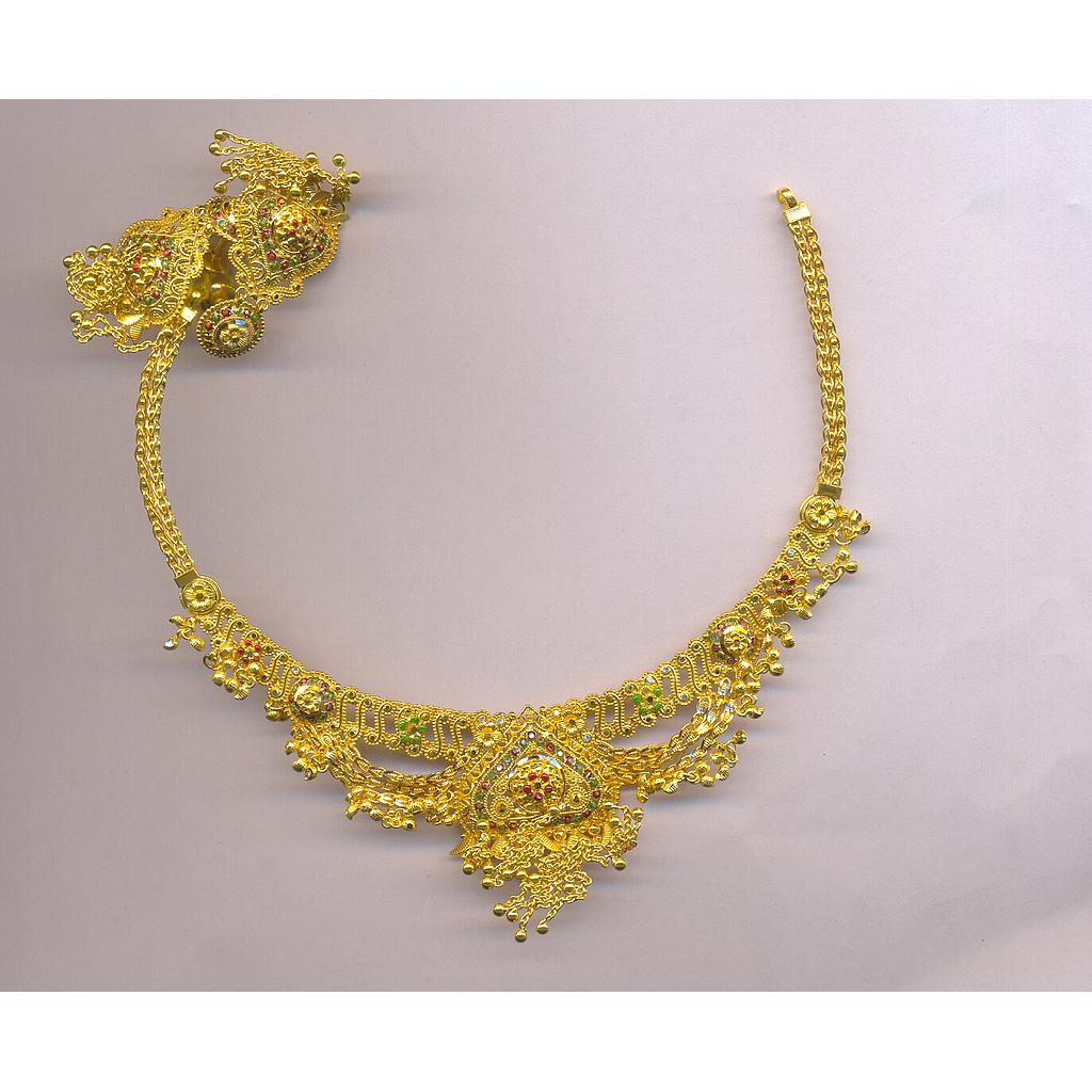 GOLD HALF SET ROUND PLAIN FANCY