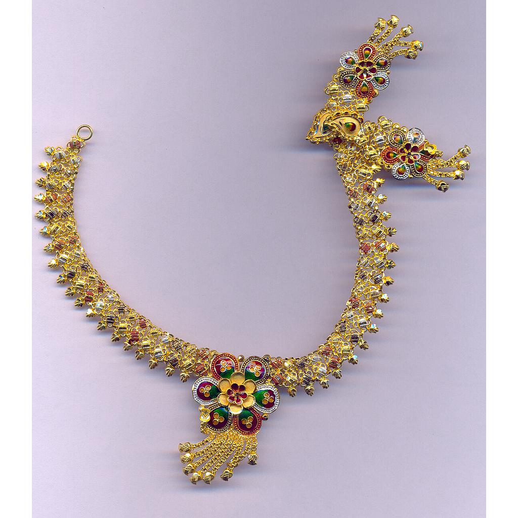 GOLD HALF SET ROUND PLAIN FANCY