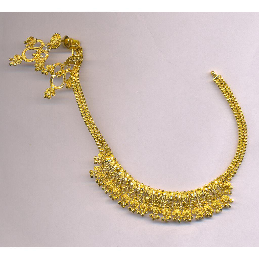 GOLD HALF SET ROUND PLAIN FANCY