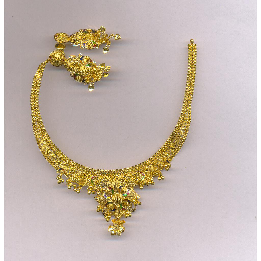 GOLD HALF SET ROUND PLAIN FANCY