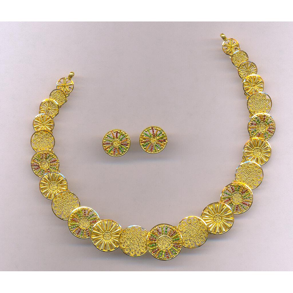 GOLD HALF SET ROUND PLAIN FANCY