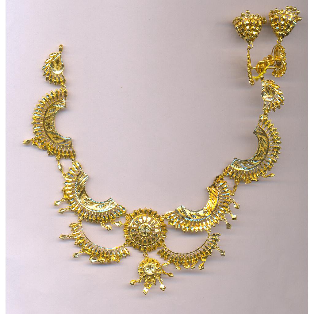 GOLD HALF SET ROUND PLAIN FANCY
