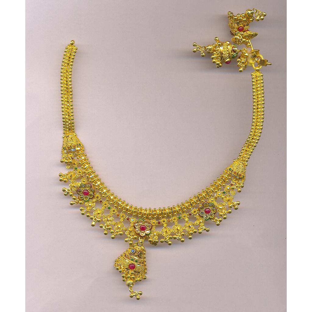 GOLD HALF SET ROUND PLAIN FANCY