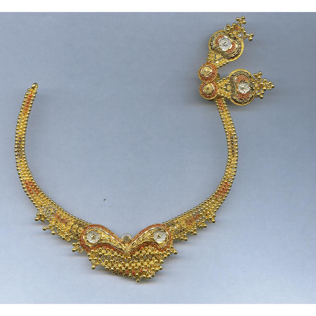 GOLD HALF SET ROUND PLAIN FANCY