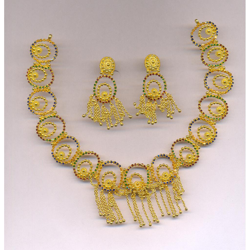 GOLD HALF SET ROUND PLAIN FANCY