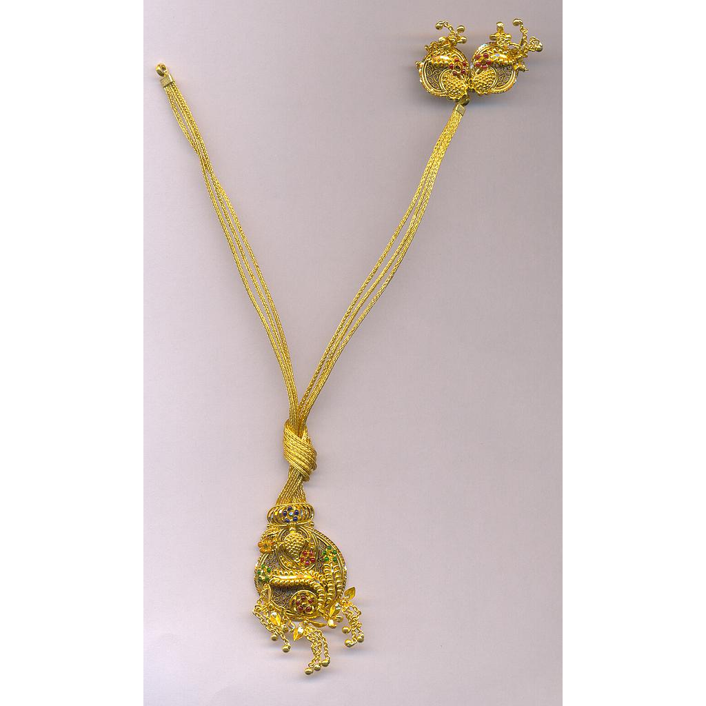 GOLD HALF SET ROUND PLAIN FANCY