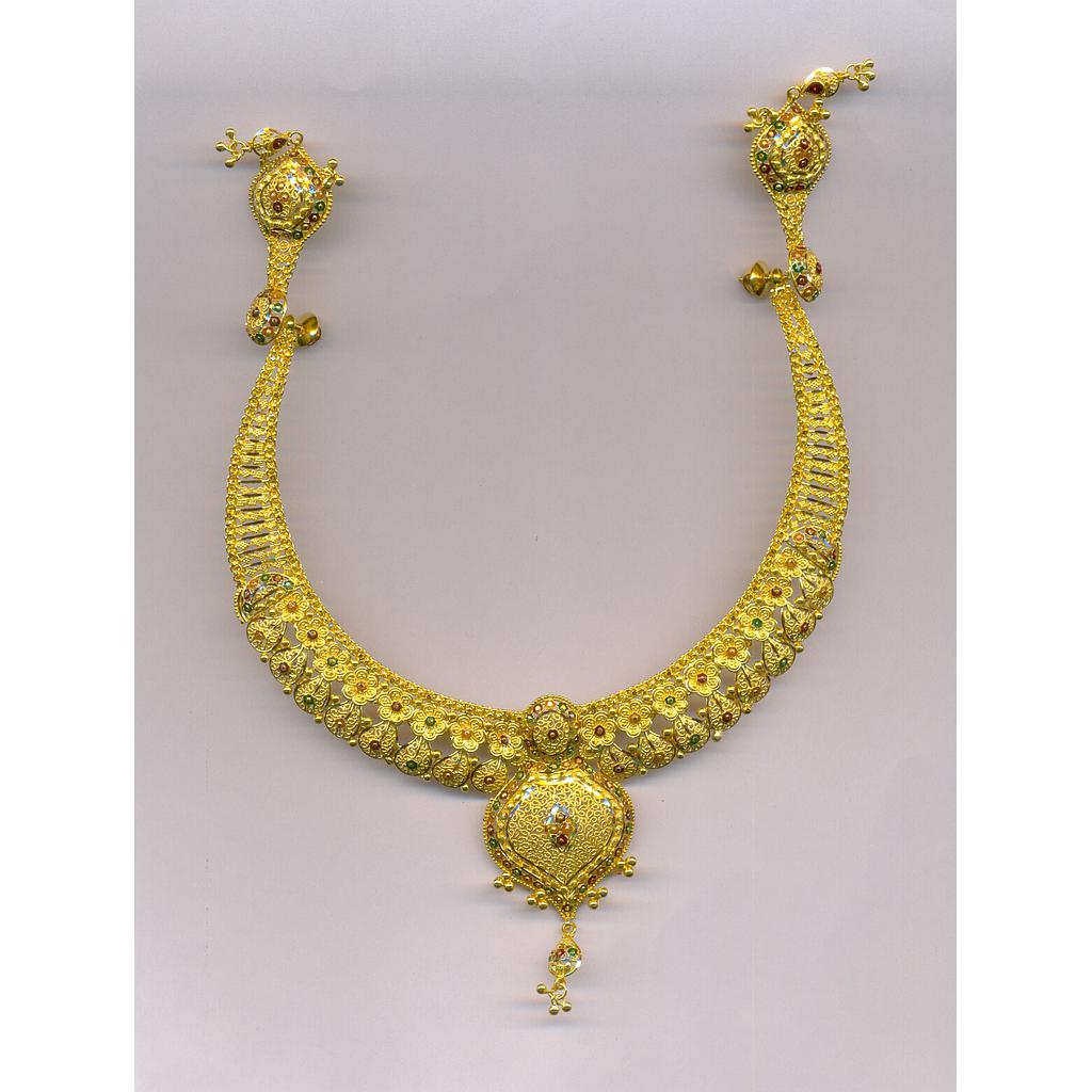 GOLD HALF SET ROUND PLAIN FANCY