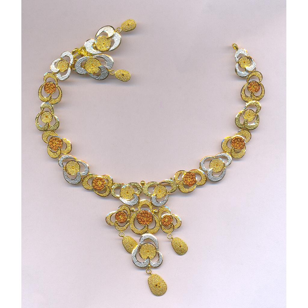 GOLD HALF SET ROUND PLAIN FANCY