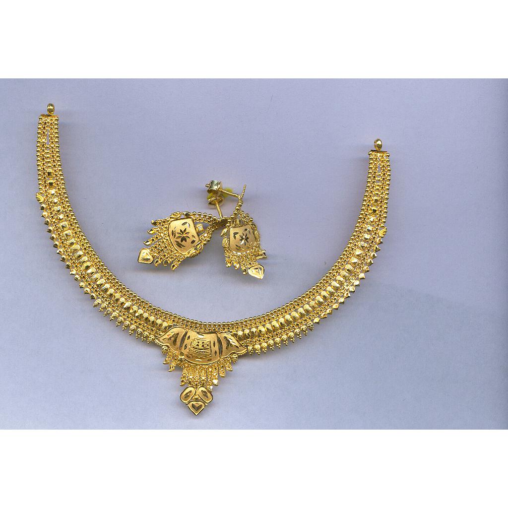 GOLD HALF SET ROUND PLAIN FANCY